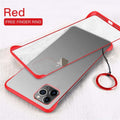 Luxury Frameless Semi Transparent Ring Finger Case for iPhone 11 Series