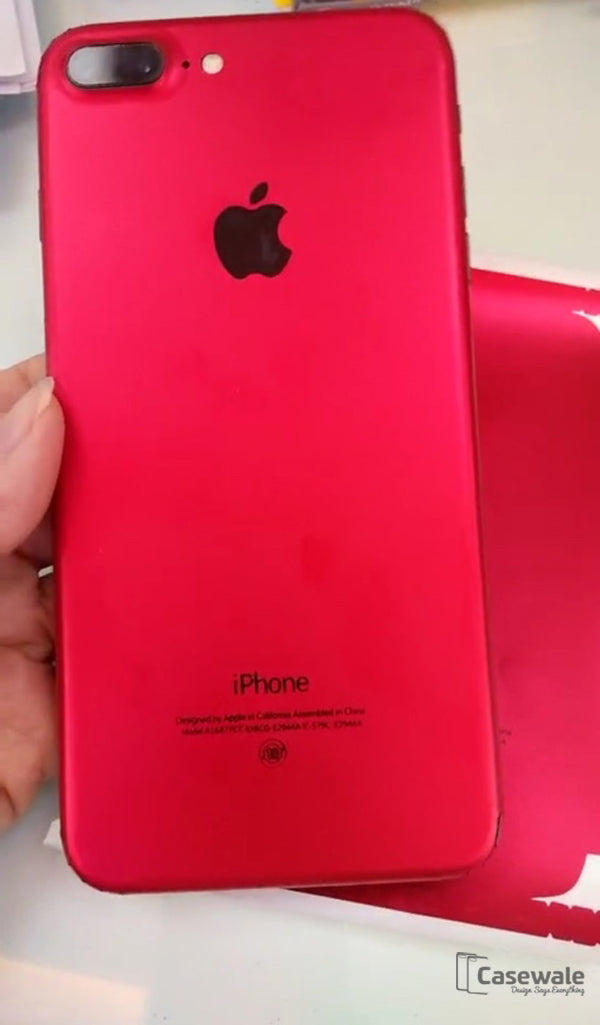 iPhone Red Full Curved Skin/ Sticker Back Body Protection
