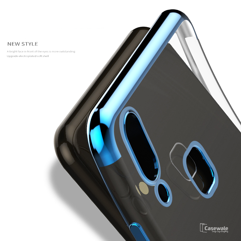 High-end Fashion Transparent Plated Case for Vivo V9
