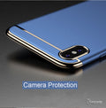 Luxury Gold Plating 3 in 1 Hard Case for Apple iPhone X