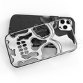 iPhone 14 Series New Electroplating Unique Skull Phone Case