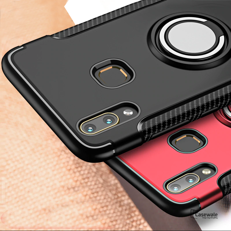 Luxury Armor Magnetic Car Holder Phone Case for Vivo V11