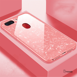 Luxury Marble Pattern Tempered Glass Case for Oppo F9