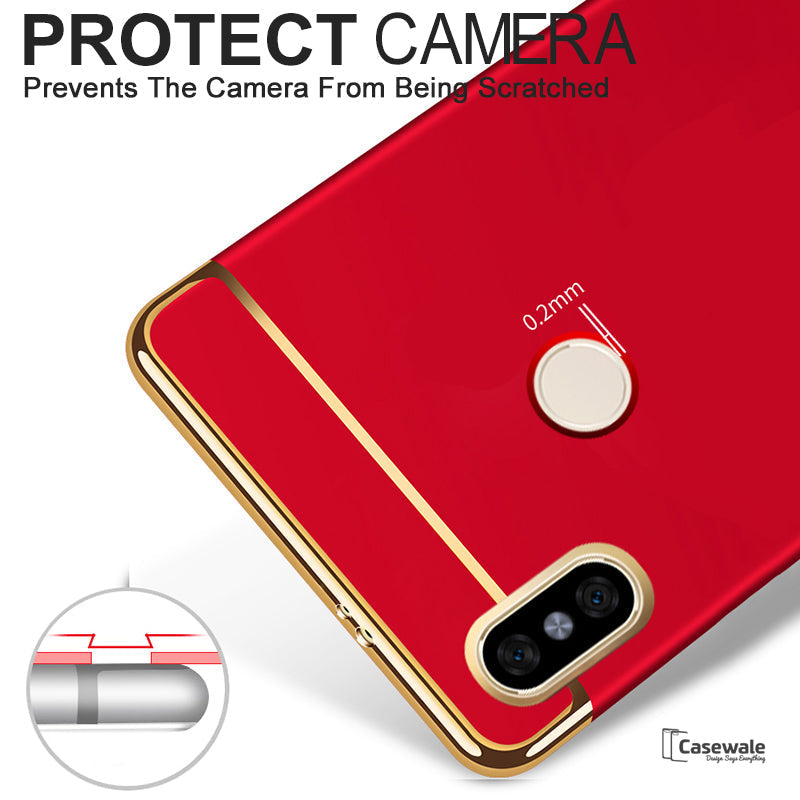 Luxury Electroplating 3 in 1 Case for Redmi Note 5 Pro