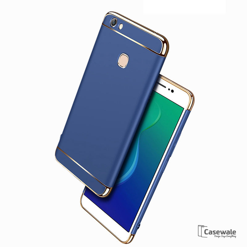 Luxury Electroplating 3 in 1 Case for Vivo V7/ V7 Plus