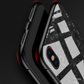 Magnetic Marble Auto-fit Tempered Glass Case for iPhone XS