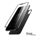 iPhone X 5D Round Curved Edge Tempered Glass Front+Back Protector