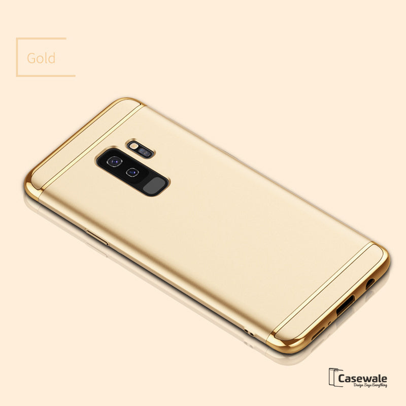Galaxy S9/ S9 Plus Electroplating 3 in 1 Hard Back Case