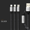 MCDODO 3-in-1 Micro USB Type C Charging Cable for iPhone Samsung [6 Months Warranty]