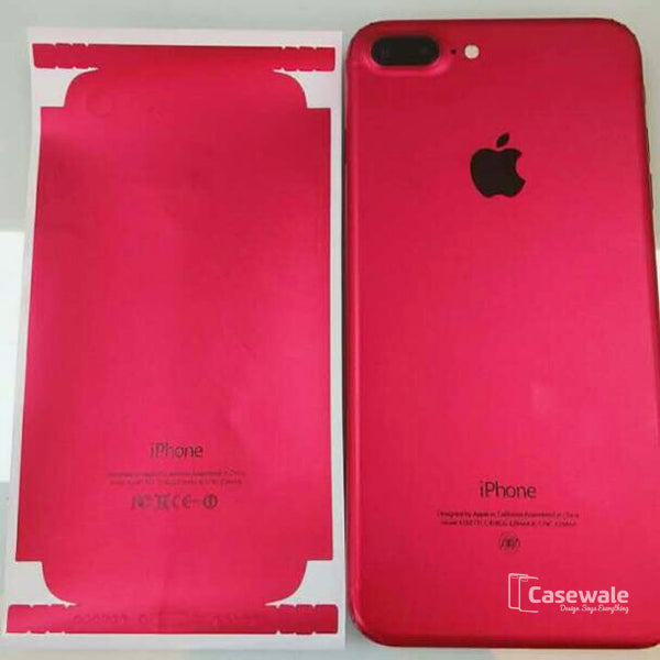 iPhone Red Full Curved Skin/ Sticker Back Body Protection