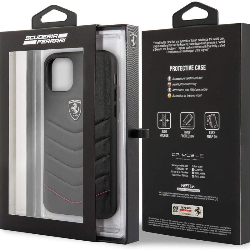 Ferrari Heritage Quilted Leather Hard Case for iPhone 11 Series