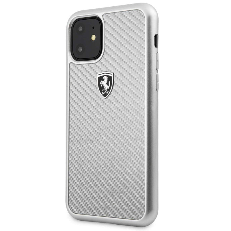 Ferrari Heritage Real Carbon Fiber Hard Case for iPhone 11 Series