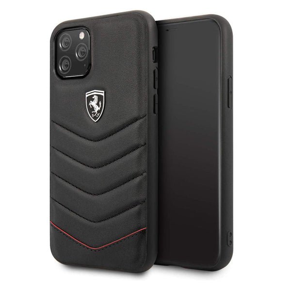 Ferrari Heritage Quilted Leather Hard Case for iPhone 11 Series