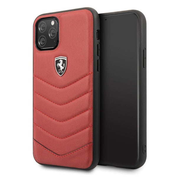 Ferrari Heritage Quilted Leather Hard Case for iPhone 11 Series