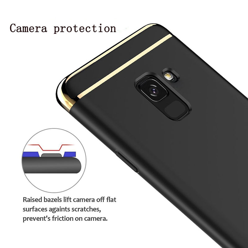 Luxury Electroplating 3 in 1 Case for Samsung Galaxy J6