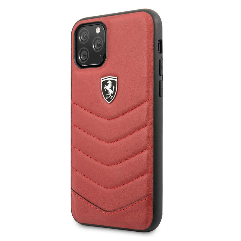 Ferrari Heritage Quilted Leather Hard Case for iPhone 11 Series