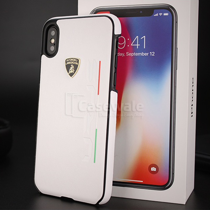 Lamborghini® URUS 100% Genuine Leather Case For iPhone X