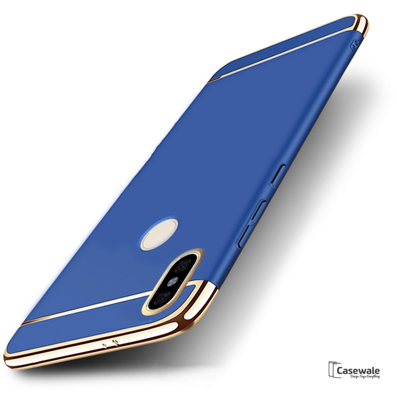 Luxury Electroplating 3 in 1 Case for Redmi Note 5 Pro
