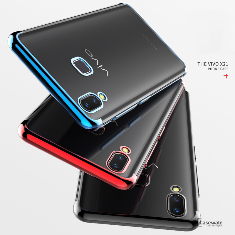 High-end Fashion Transparent Plated Case for Vivo V9