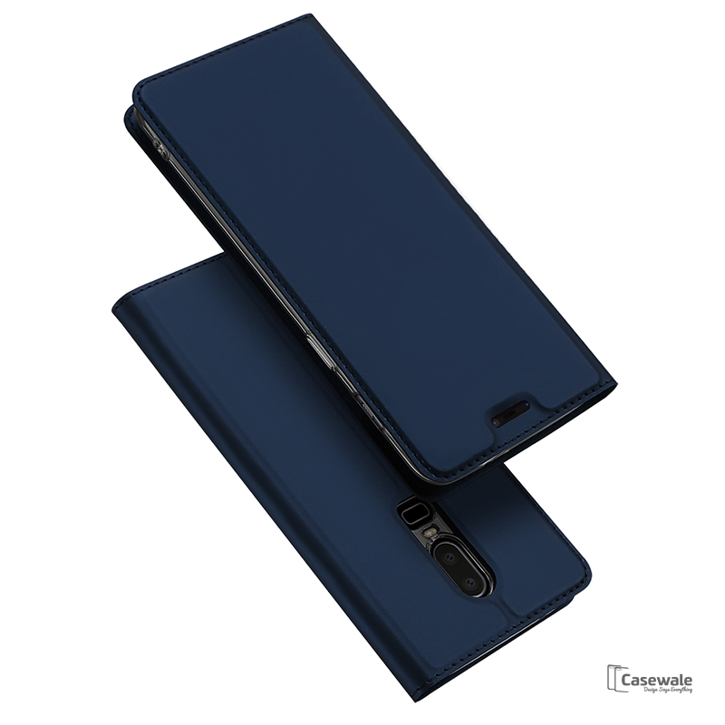Luxury Leather Wallet Flip Case for OnePlus 6
