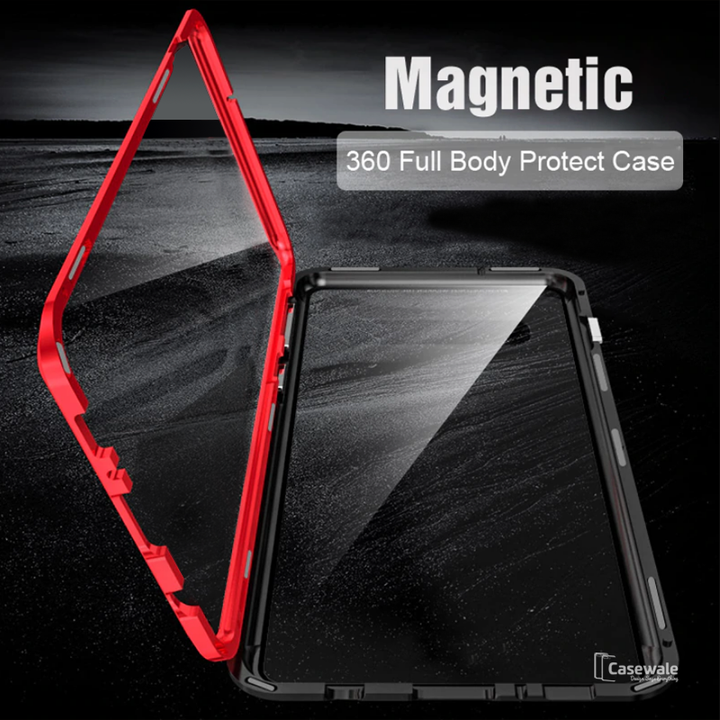 Electronic Auto-Fit Magnetic Glass Case for Galaxy S10/ S10 Plus