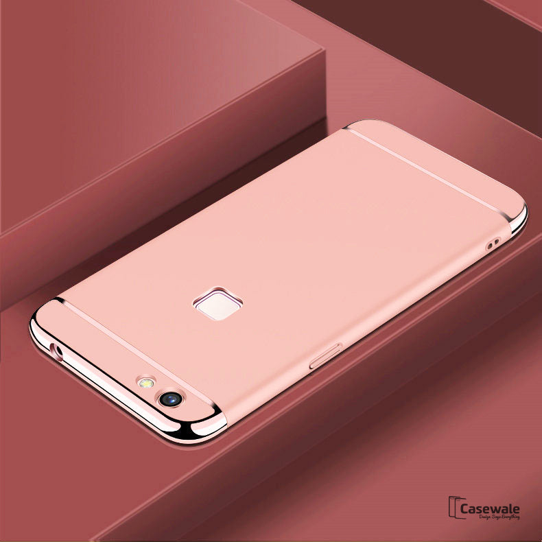 Luxury Electroplating 3 in 1 Case for Vivo V7/ V7 Plus