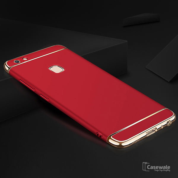 Luxury Electroplating 3 in 1 Case for Vivo V7/ V7 Plus