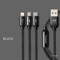 MCDODO 3-in-1 Micro USB Type C Charging Cable for iPhone Samsung [6 Months Warranty]