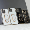 iPhone 13 Series Teddy Bear Look Kickstand Glass Case