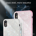 Luxury Marble Pattern Tempered Glass Case For iPhone XS