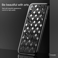 Luxury Grid Weave Hollow Ultra Thin Case for iPhone X