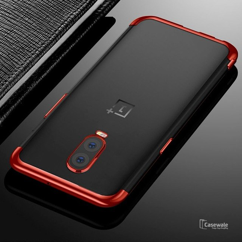Luxury High-end Fashion Transparent Plated Case for OnePlus 6T