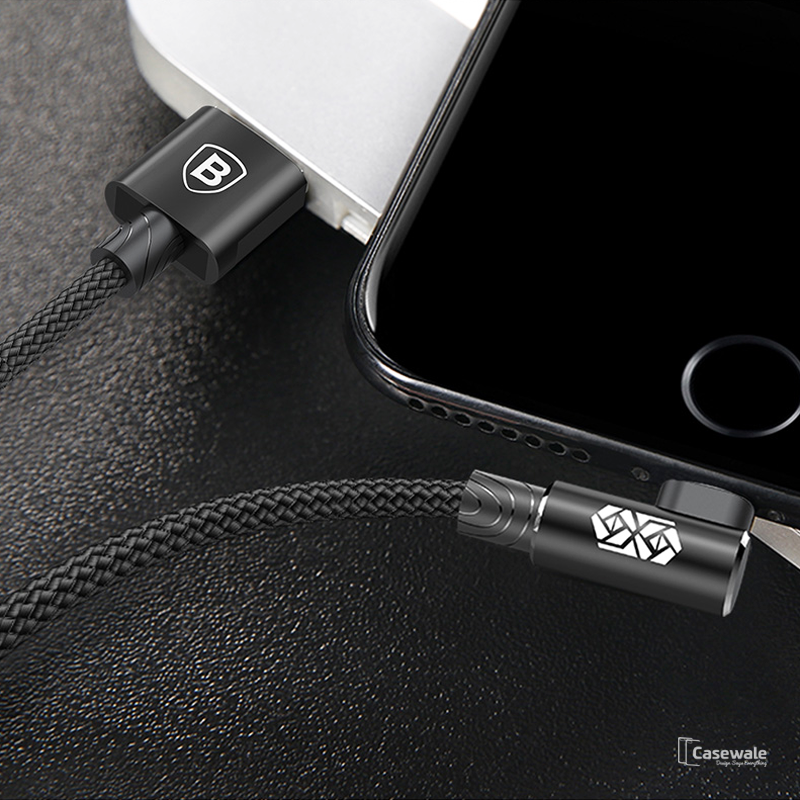 Baseus 90 Degree L Type USB Cable For iPhone