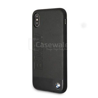 BMW Genuine Leather Case With Logo Imprint For iPhone XS