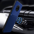 IQS Design Soft Leather Texture Case with Magnetic Car Vent For Oneplus 7T / 7T Pro