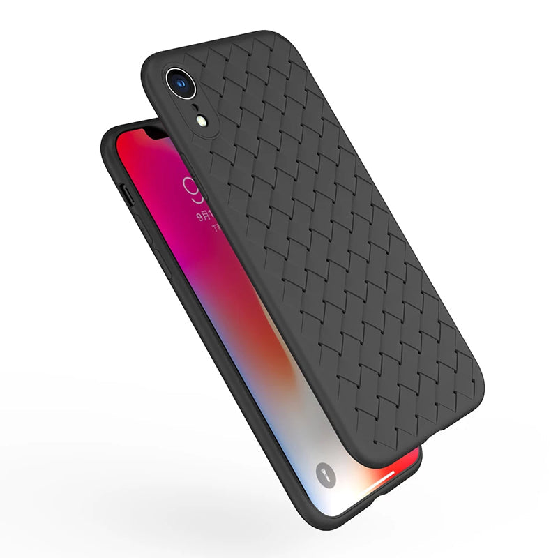 Luxury Grid Weaving Ultra Thin Protective Case for iPhone XR