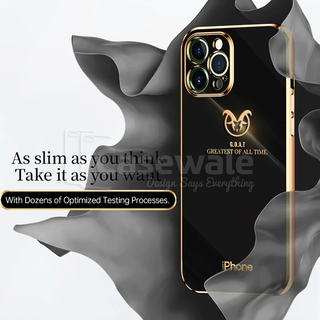 iPhone 11 Series Shiny Goat Design Electroplating Glass Case