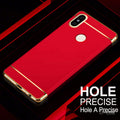 Luxury Electroplating 3 in 1 Case for Redmi Note 6 Pro