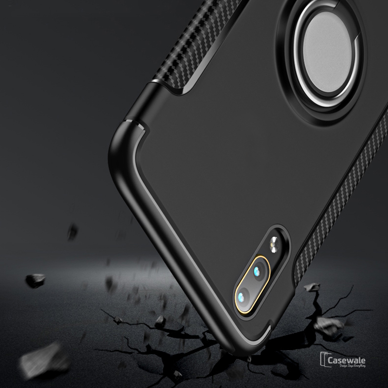 Luxury Armor Magnetic Car Holder Case for Vivo V11 Pro