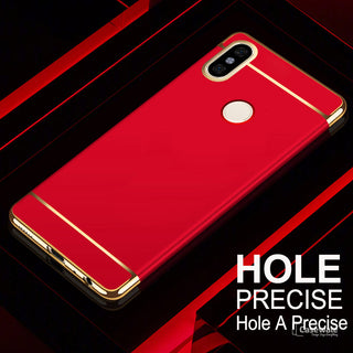 Luxury Electroplating 3 in 1 Case for Redmi Note 5 Pro