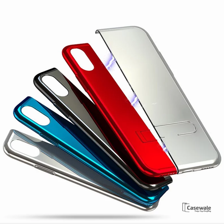 New-Man Series Auto-Fit Magnetic Aluminum Case for iPhone X