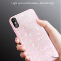 Luxury Marble Pattern Tempered Glass Case For iPhone XS