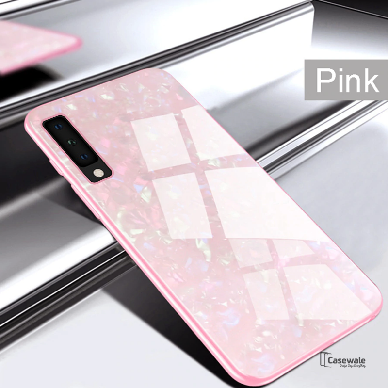 Luxury Marble Pattern Tempered Glass Case for Samsung Galaxy ( SALE )