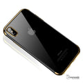 iPhone X High-end Fashion Transparent Plated Mobile Phone Case
