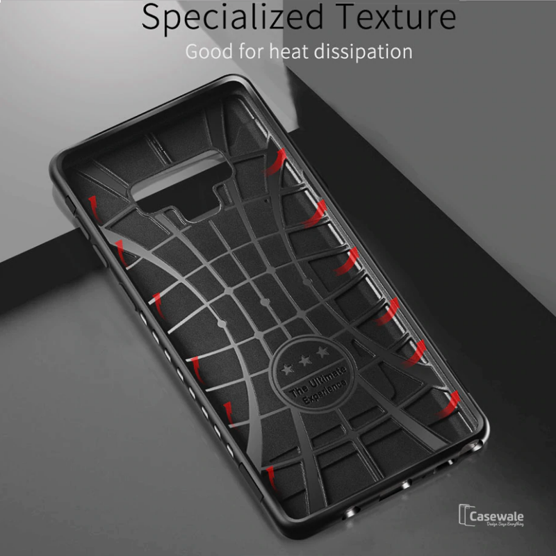 Luxury Armor Hard Card Slot Case For Galaxy Note 9
