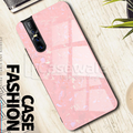 Luxury Marble Pattern Tempered Glass Case for Vivo V15 Pro