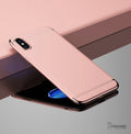 Luxury Gold Plating 3 in 1 Hard Case for Apple iPhone X