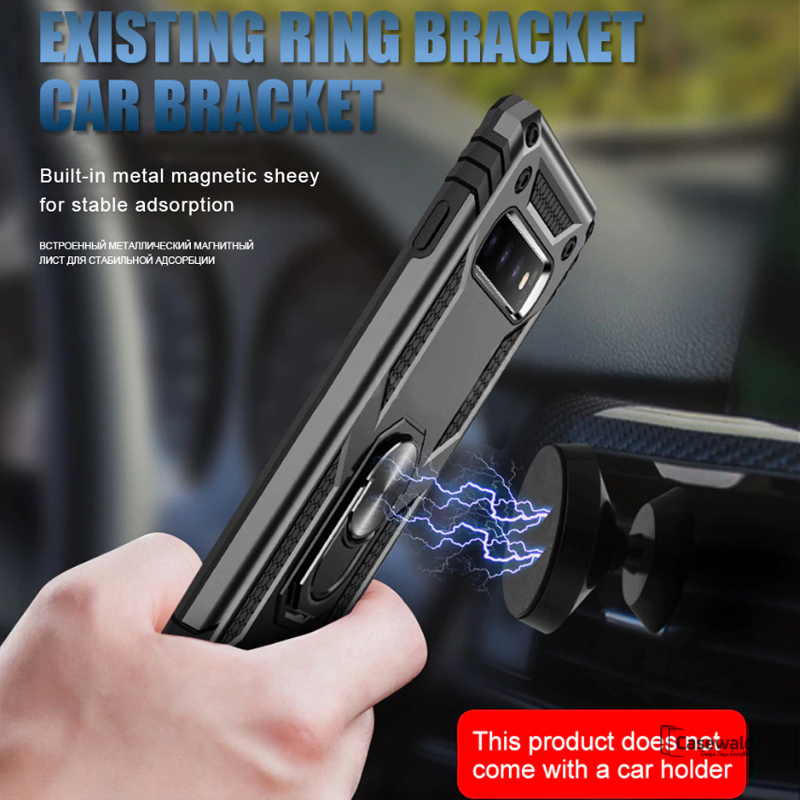 Luxury Armor Car Holder Ring Soft Case for Galaxy S10/ S10 Plus