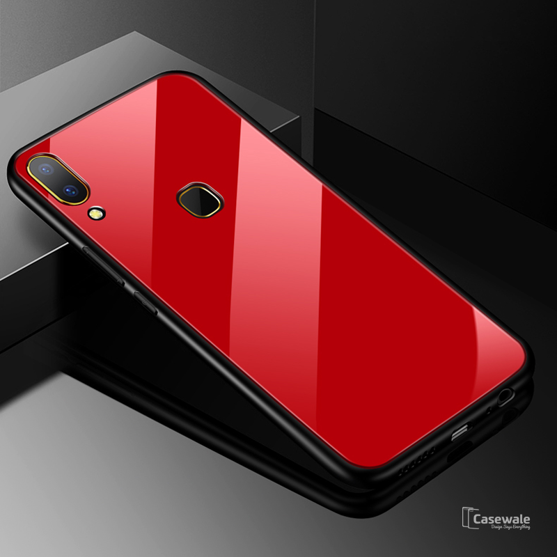 Msvii Luxury Slim Tempered Glass Case for Vivo V9