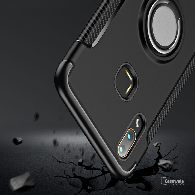 Luxury Armor Magnetic Car Holder Phone Case for Vivo V11